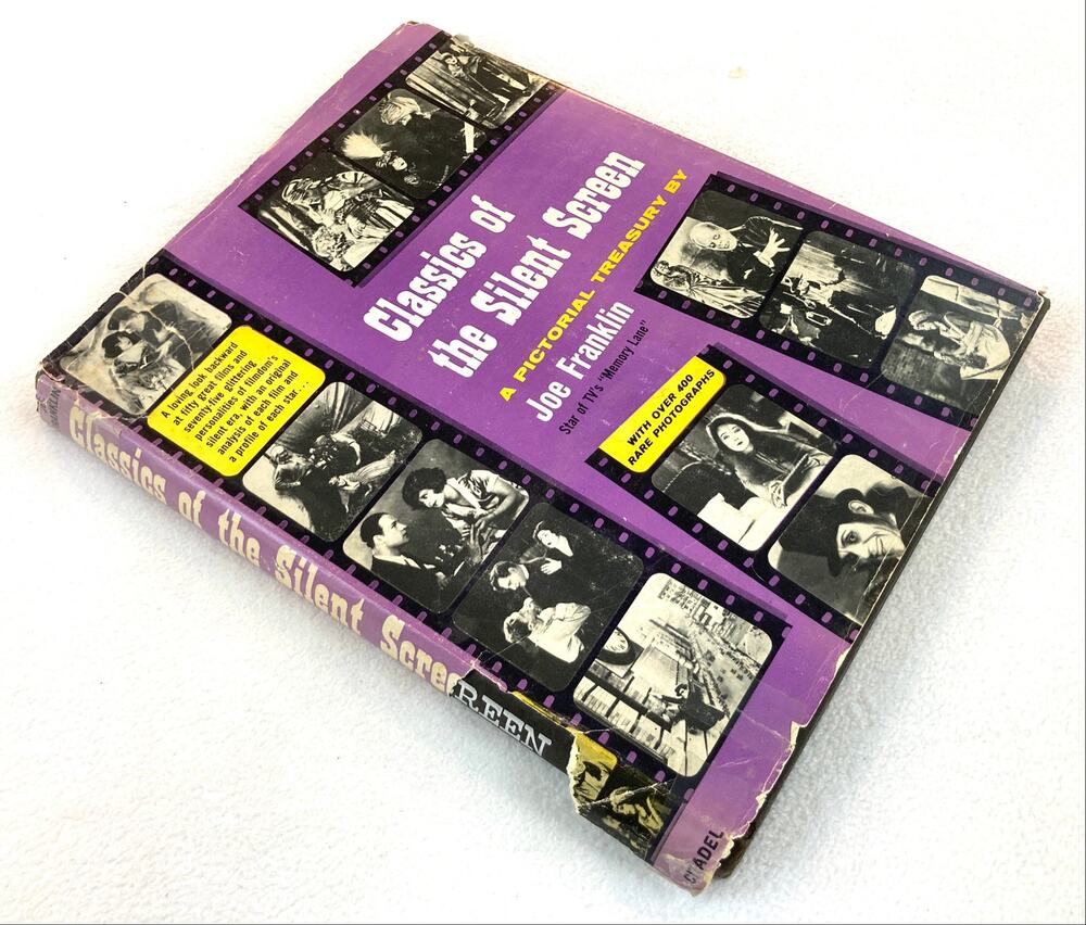 Classics of the Silent Screen Joe Franklin Citadel Hardcover DJ LCCN 59-14063